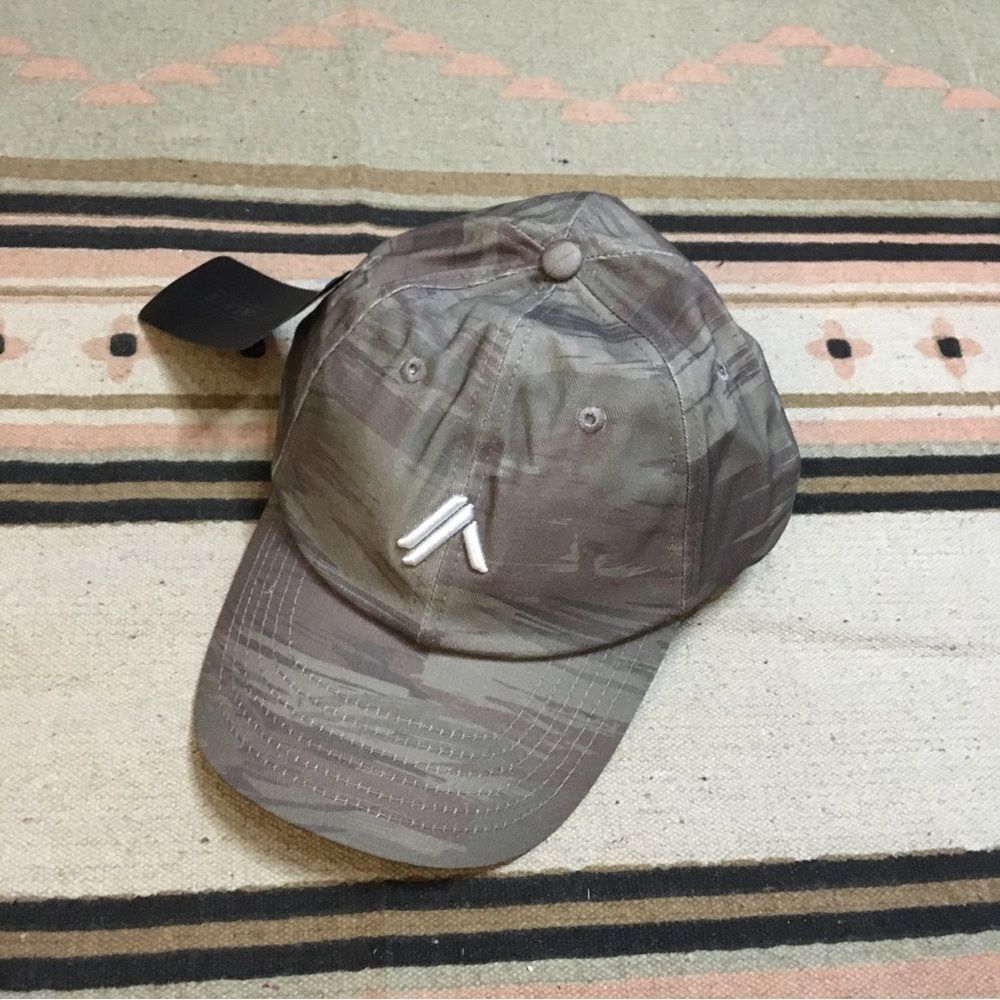Alphalete dark gray grey came adjustable hat sporty athletic new